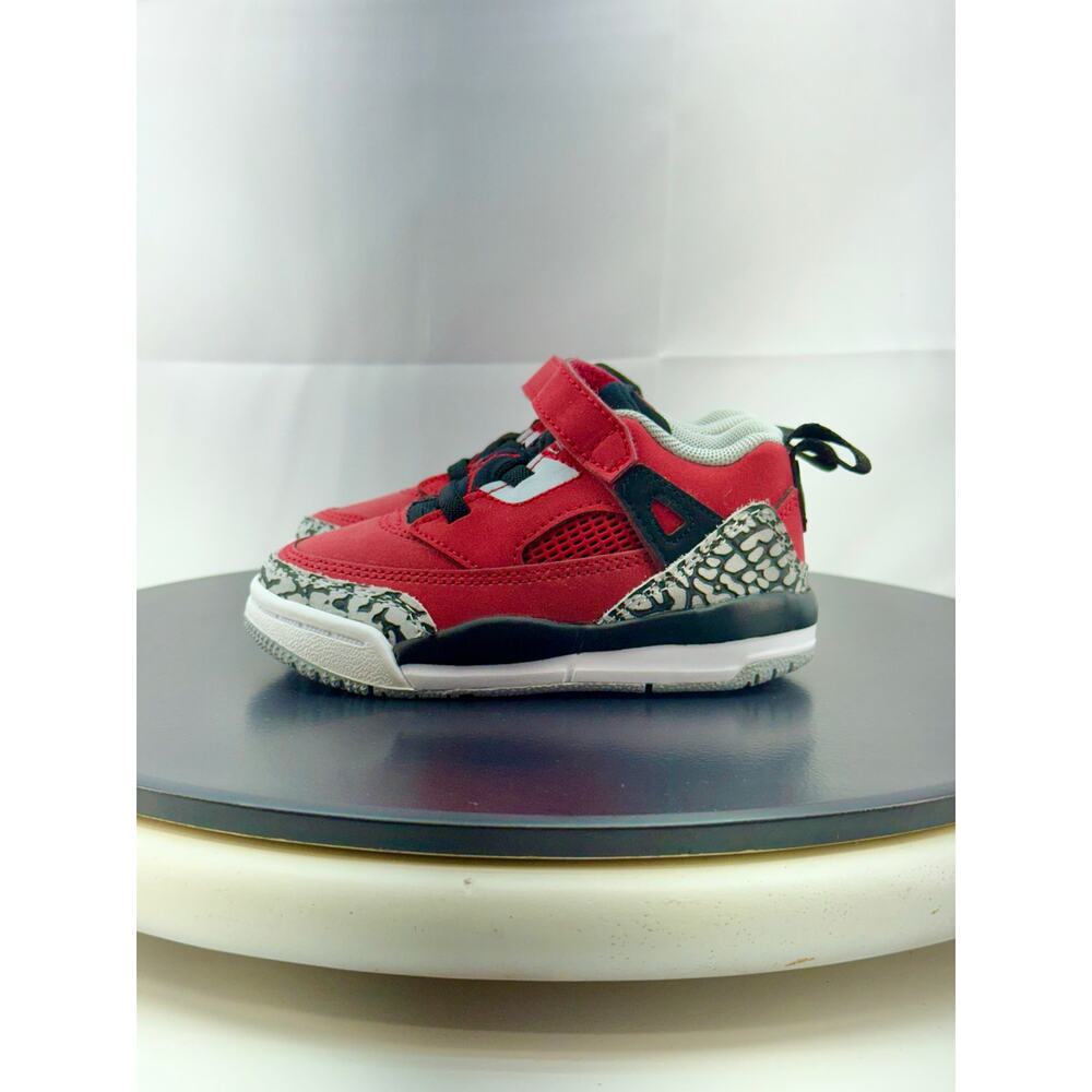 Jordan Spizike Low Toddler Sz 6C Gym Red Black Wolf Gray Sneakers FQ3952-600 NEW